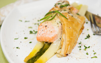 Spargel-Lachs-Päckchen