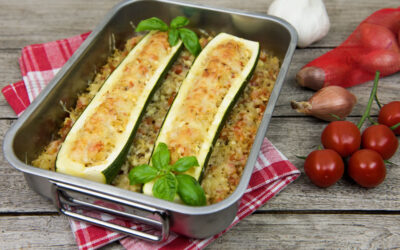 Gefüllte Zucchini