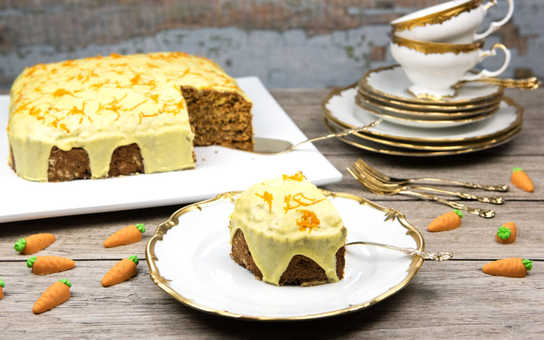 Karottenkuchen mit Orangen-Icing